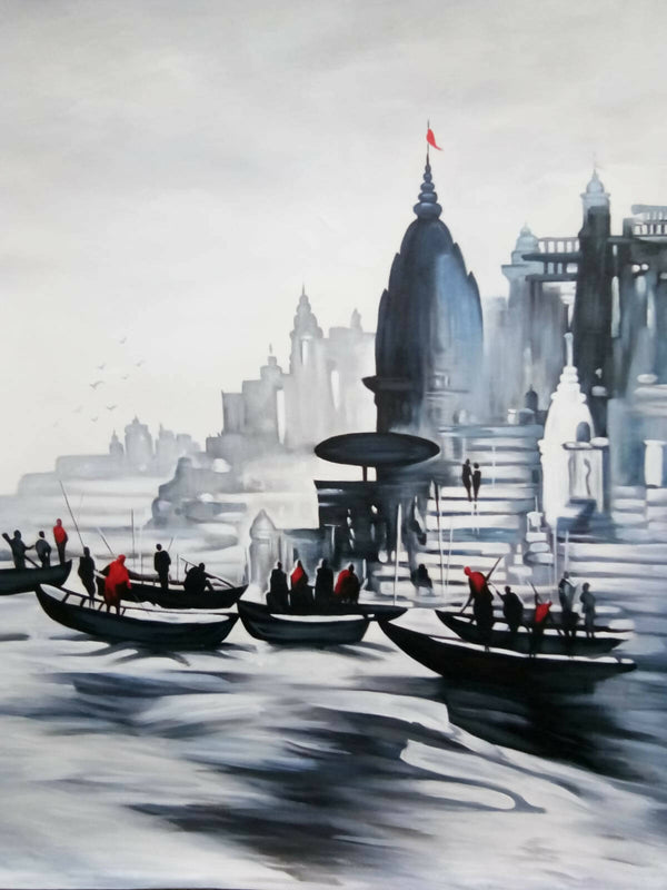 Banaras ghat painting