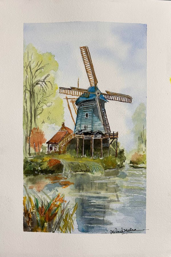 Calm windmill at Netherland