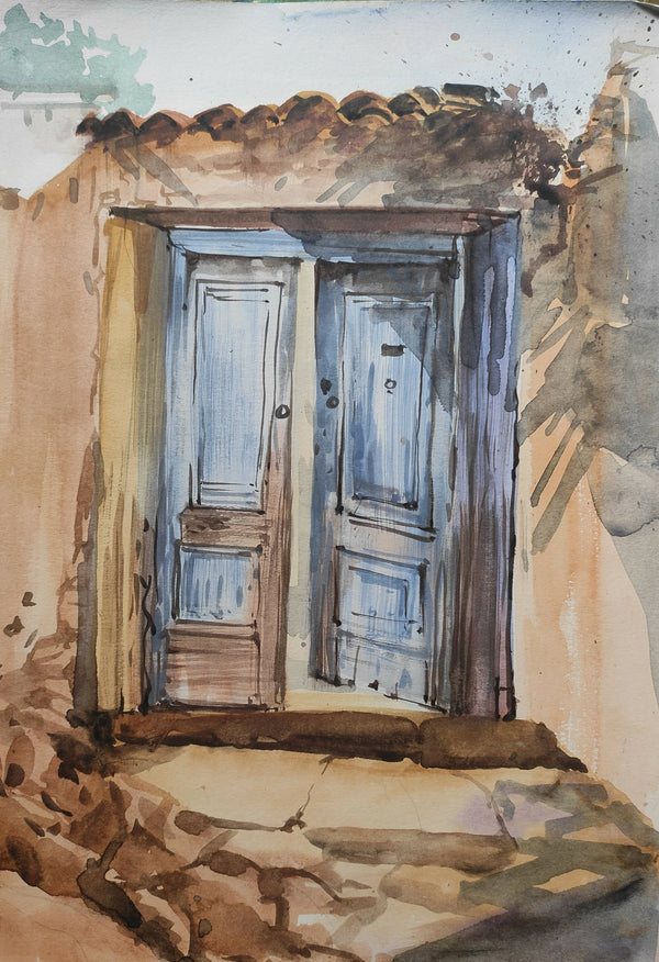 Blue door