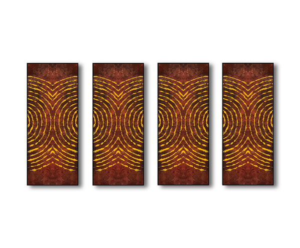 4 panel illusion abstract