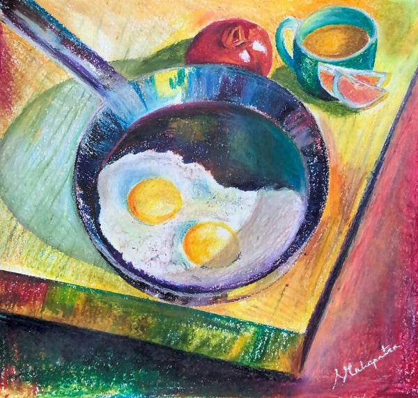 What's for breakfast?- Framed still life painting