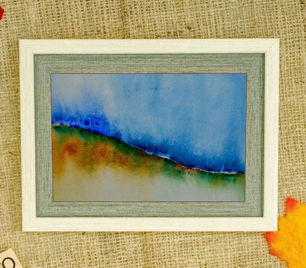 Landscape Abstract, Watercolour on handmade paper, original art work, ABS -143
