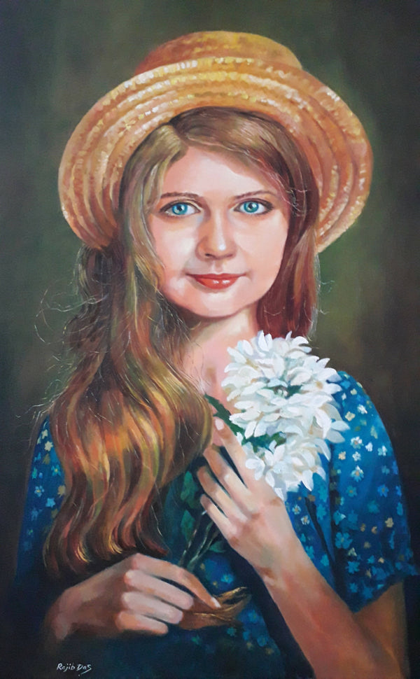 Girl with Flowers