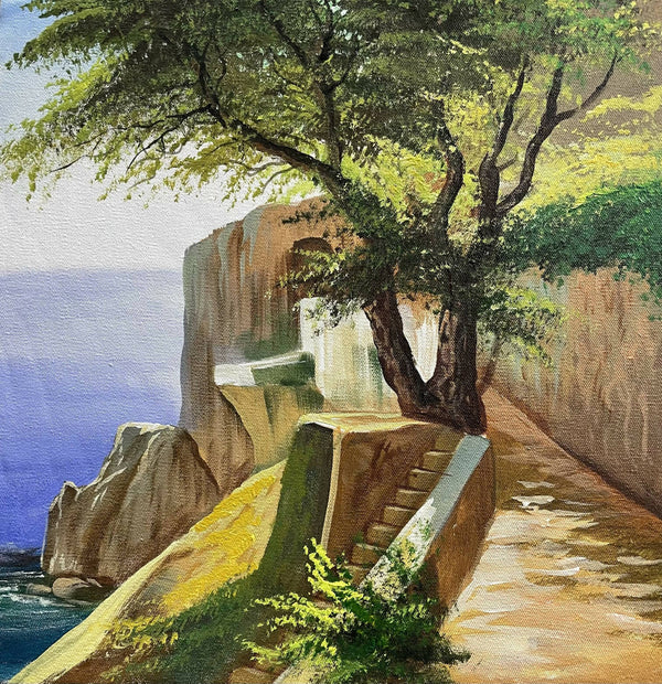 Way to heaven scenery painting