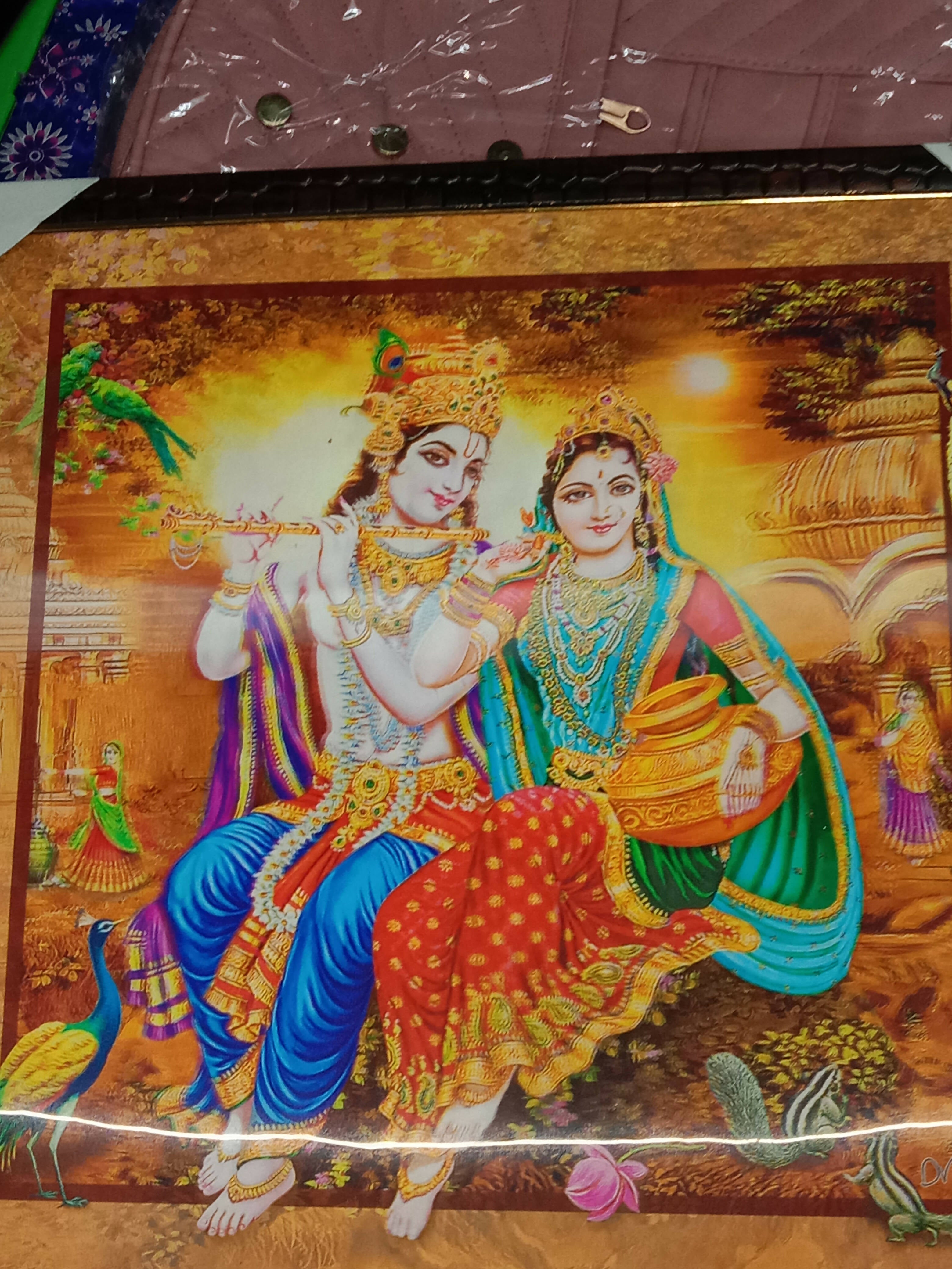 3d Radha Krishna painting
