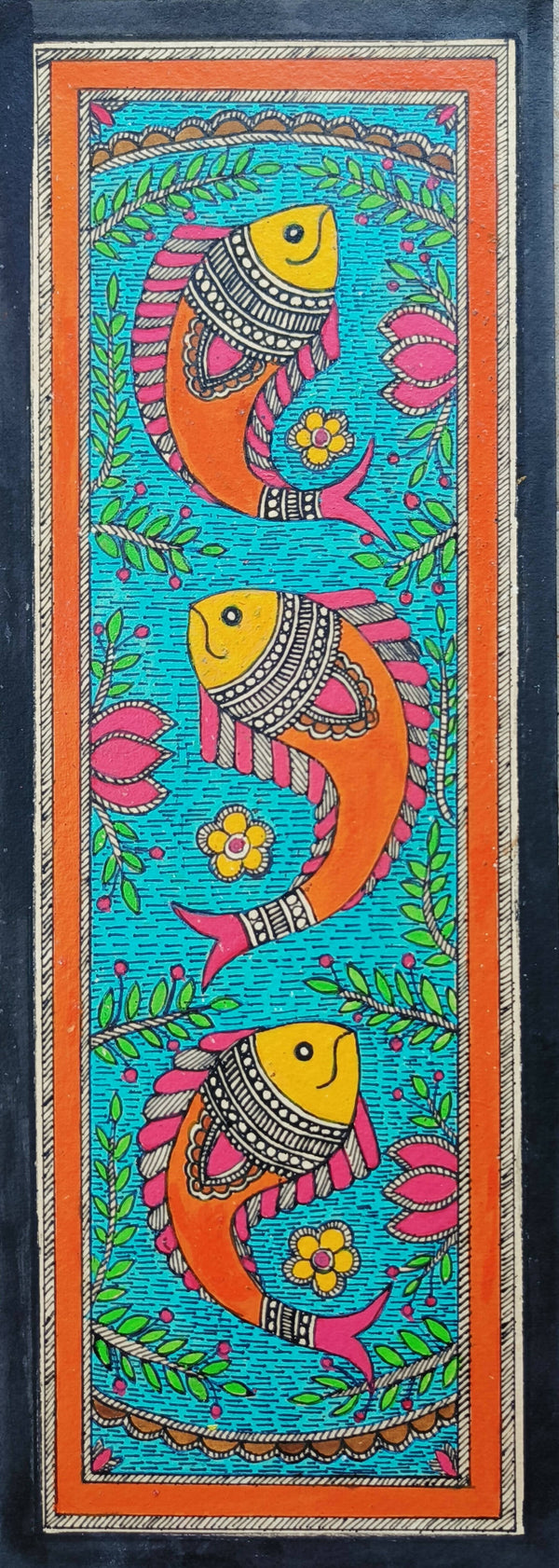 Madhubani Fish panel