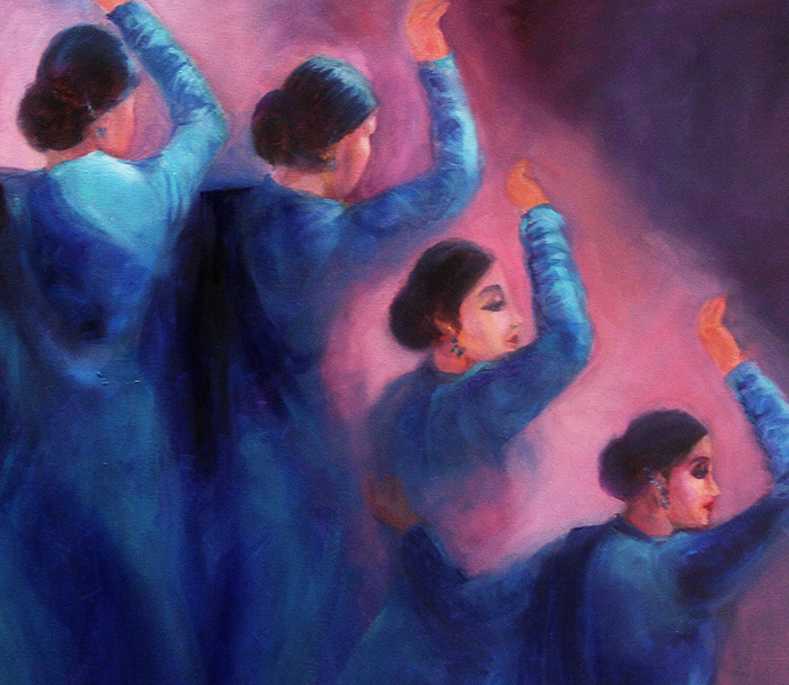 Indian Kathak Dancers - Gopis dancing for Krishna