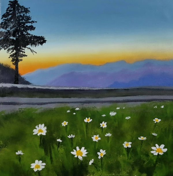 Mountains and Daisies