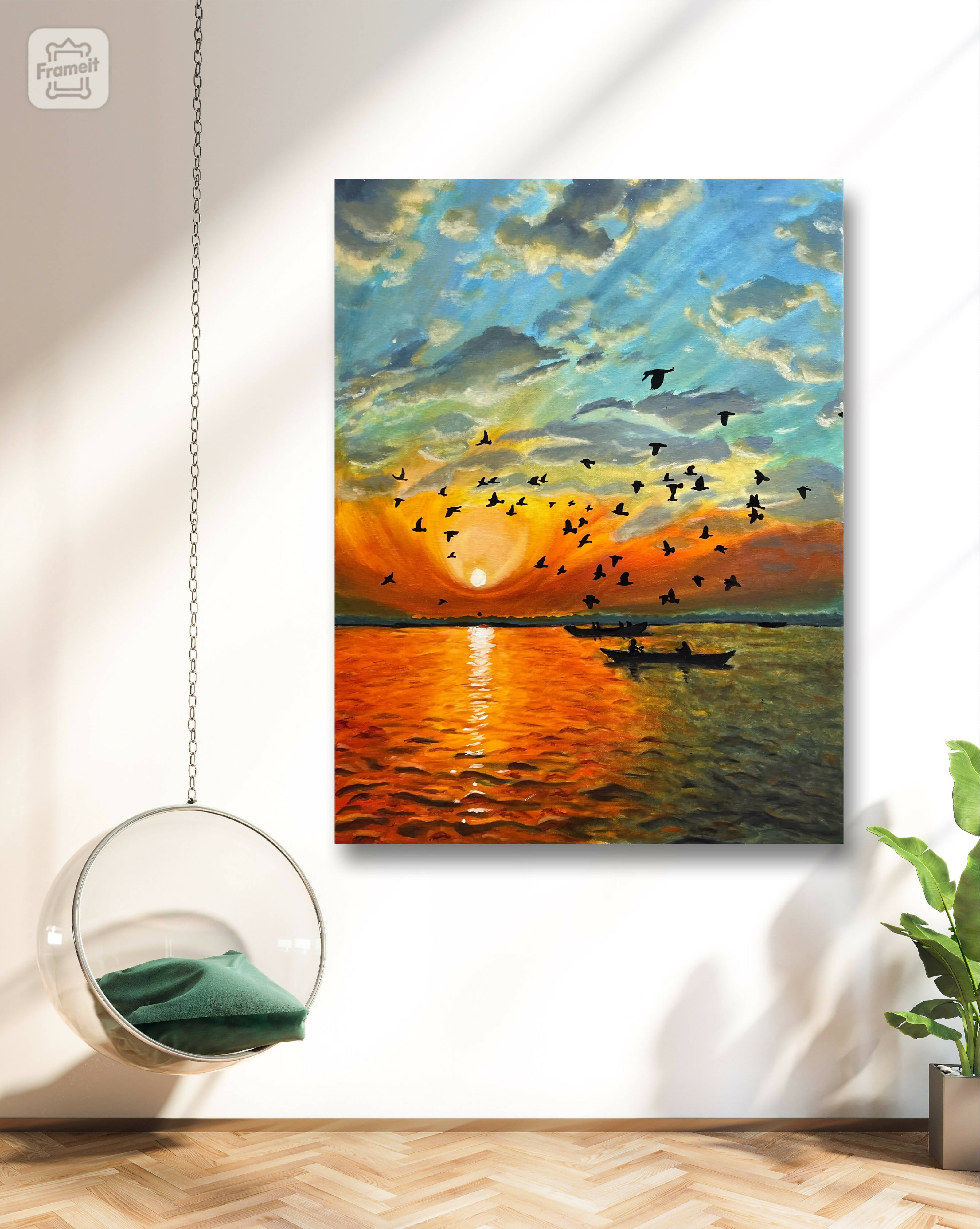 Sunset Sky canvas painting