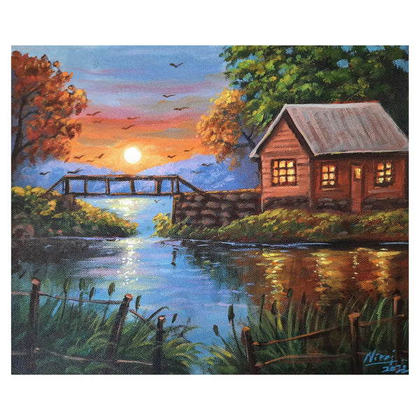 The Magical Evening Original Canvas Painting