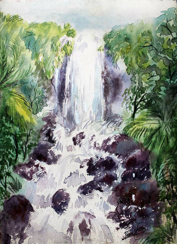 Amboli waterfall landscape
