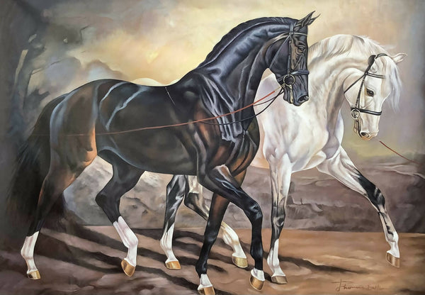Pair of beautiful horses