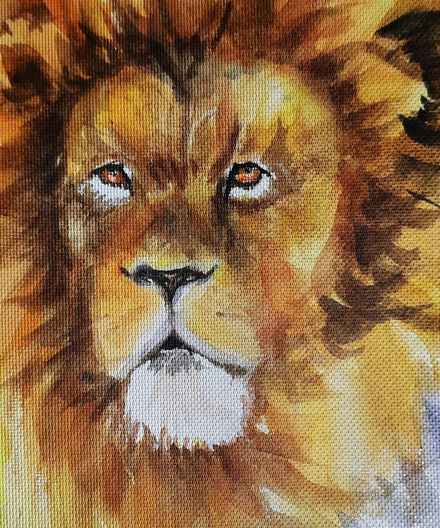 Lion King 2 Watercolour on paper