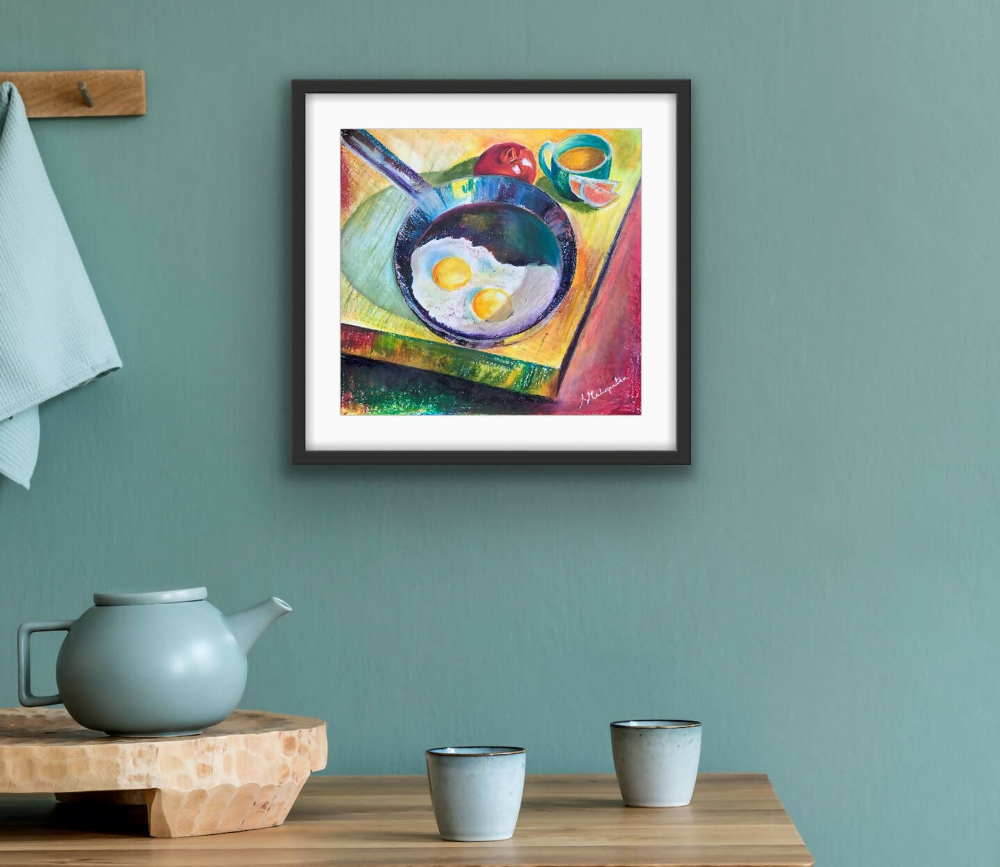 What's for breakfast?- Framed still life painting