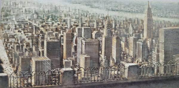 A View of City-Cityscape Lanscape Painting