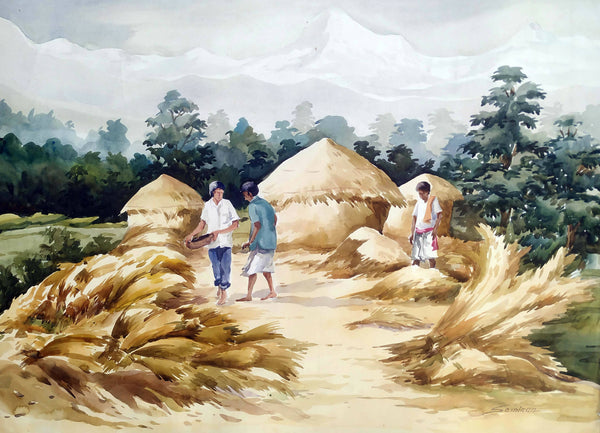 Rural Harvest at Himalayan village
