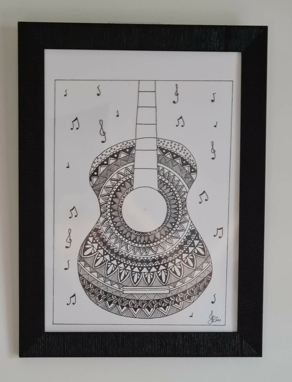 Guitar - Mandala Art