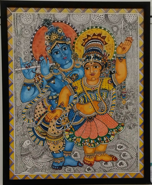 Kalamkaari painting work
