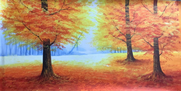 Trees landscape painting