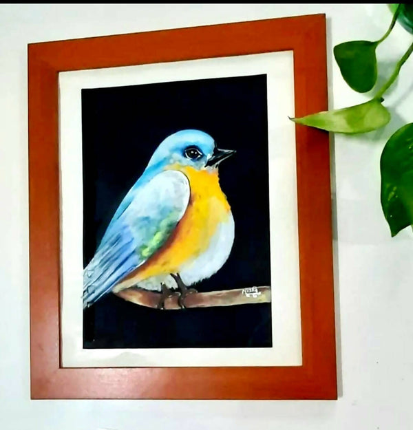 Cute forest Bird painting
