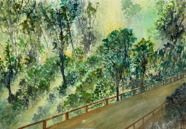 Road through a valley