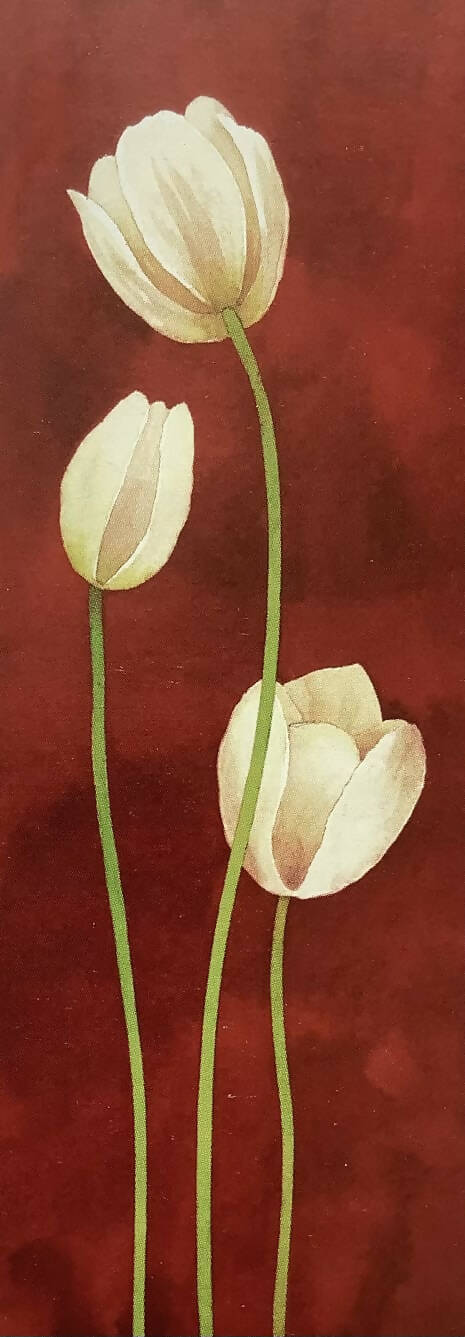 White flowers painting