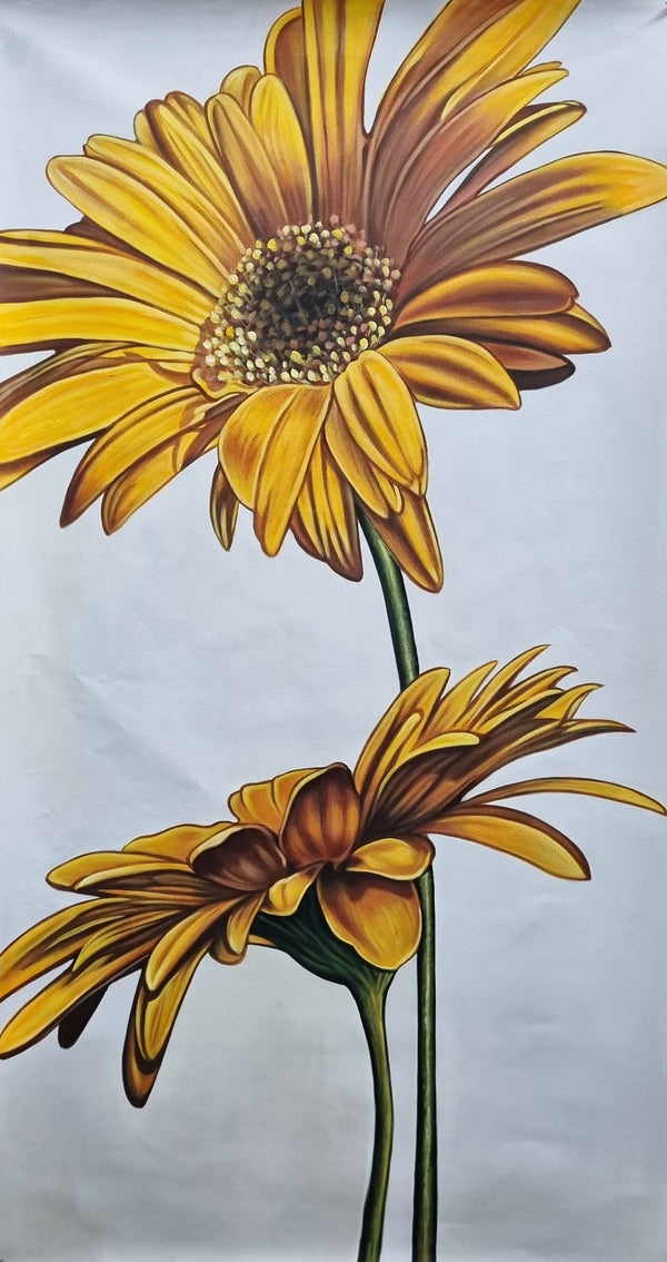 Sunflowers paintings acrylic.