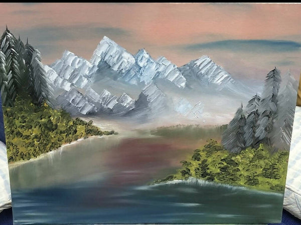 Mountain and river landscape