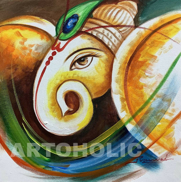 Ganesha painting for living room