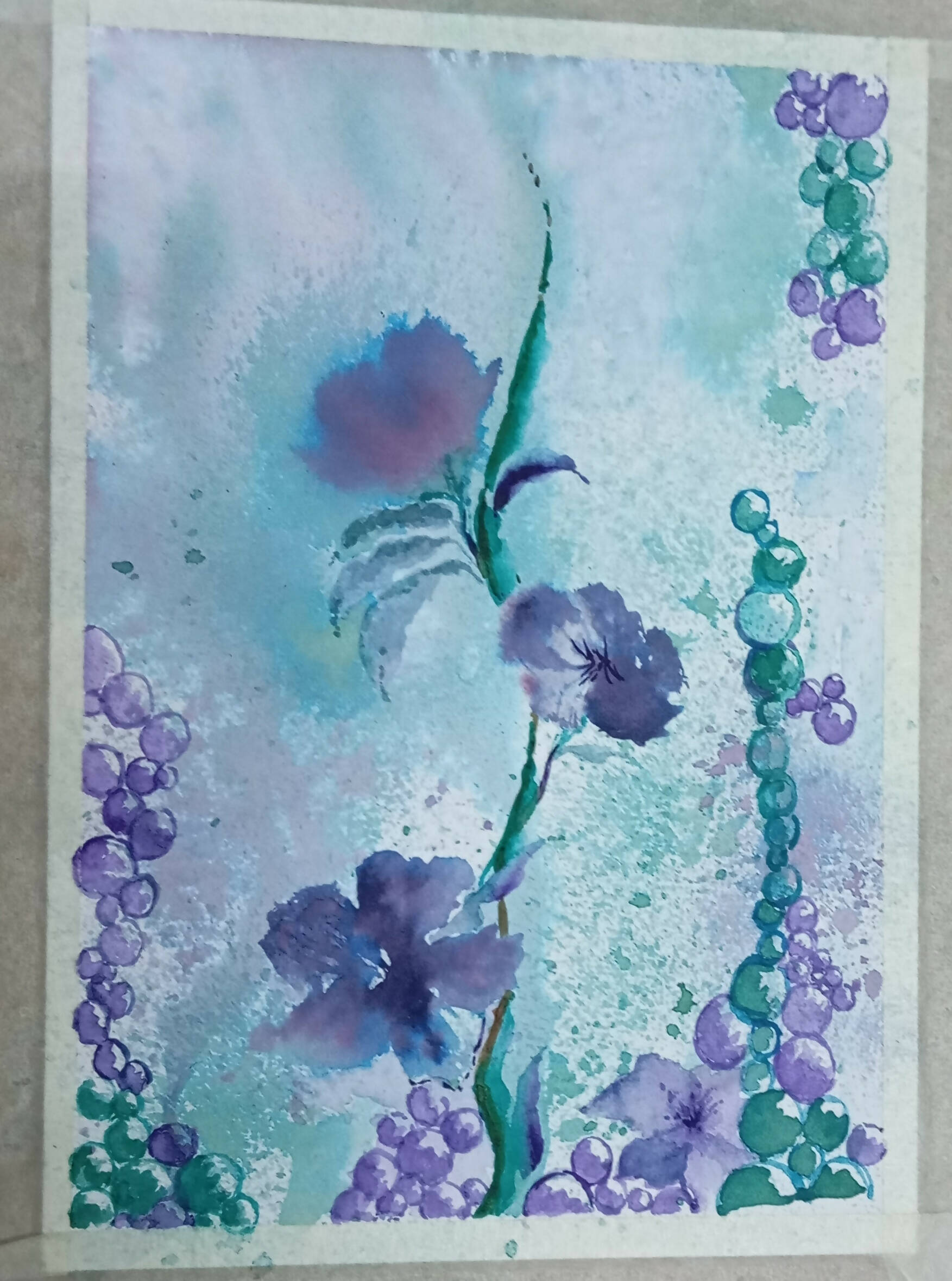 Purple florets