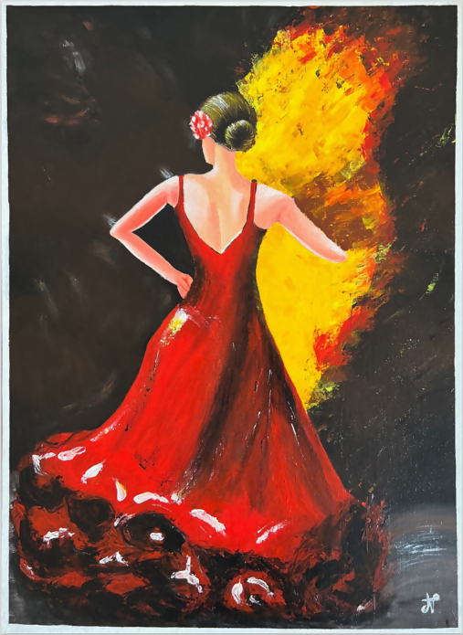 Abstract Flamenco Dance Painting