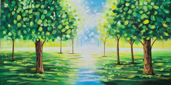 Nature scenery landscape painting.