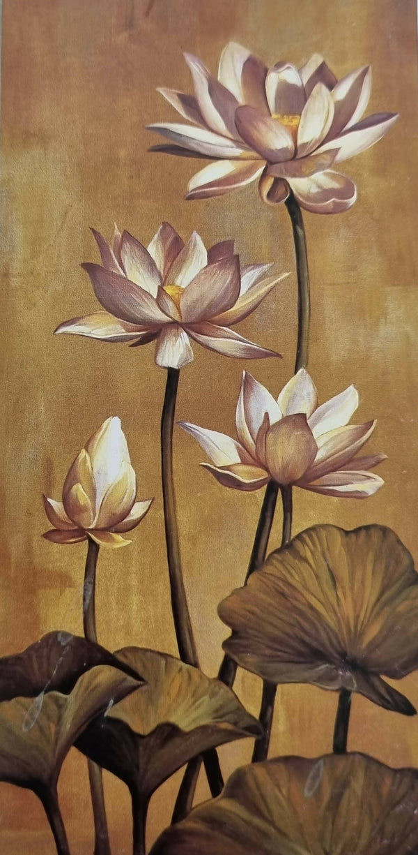 Lotus flowers painting.