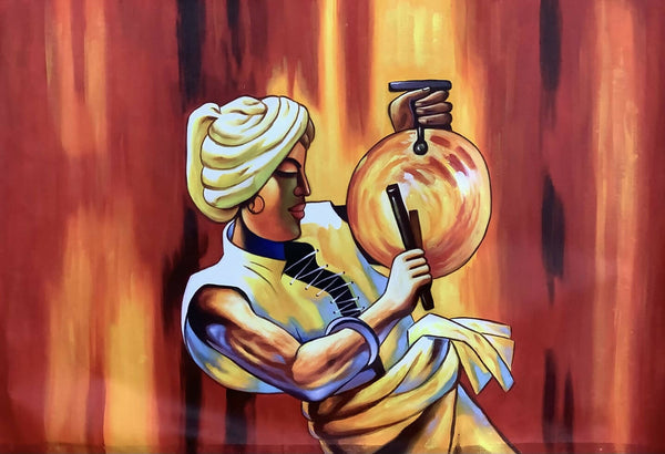 Modern musical figure painting