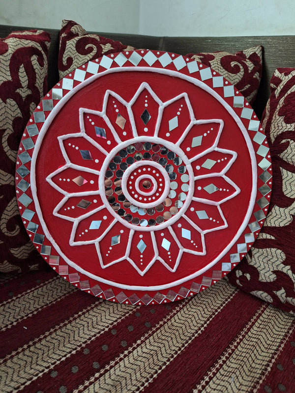 Lippan Art - Krishna's Wheel