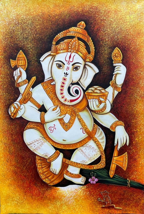 Ganesha painting acrylic