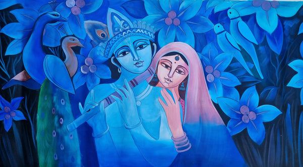 Radha krishna painting for sale.