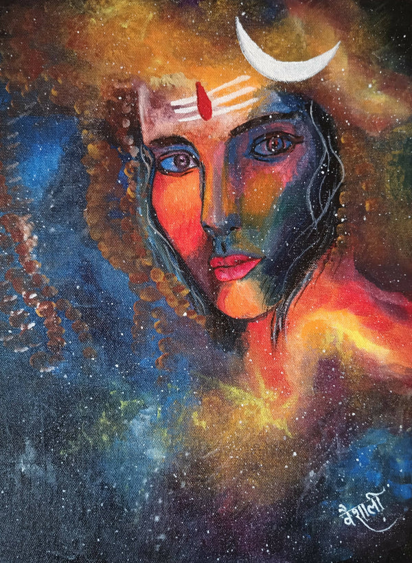 #Aghori #lord Shiv #acrylic painting on canvas