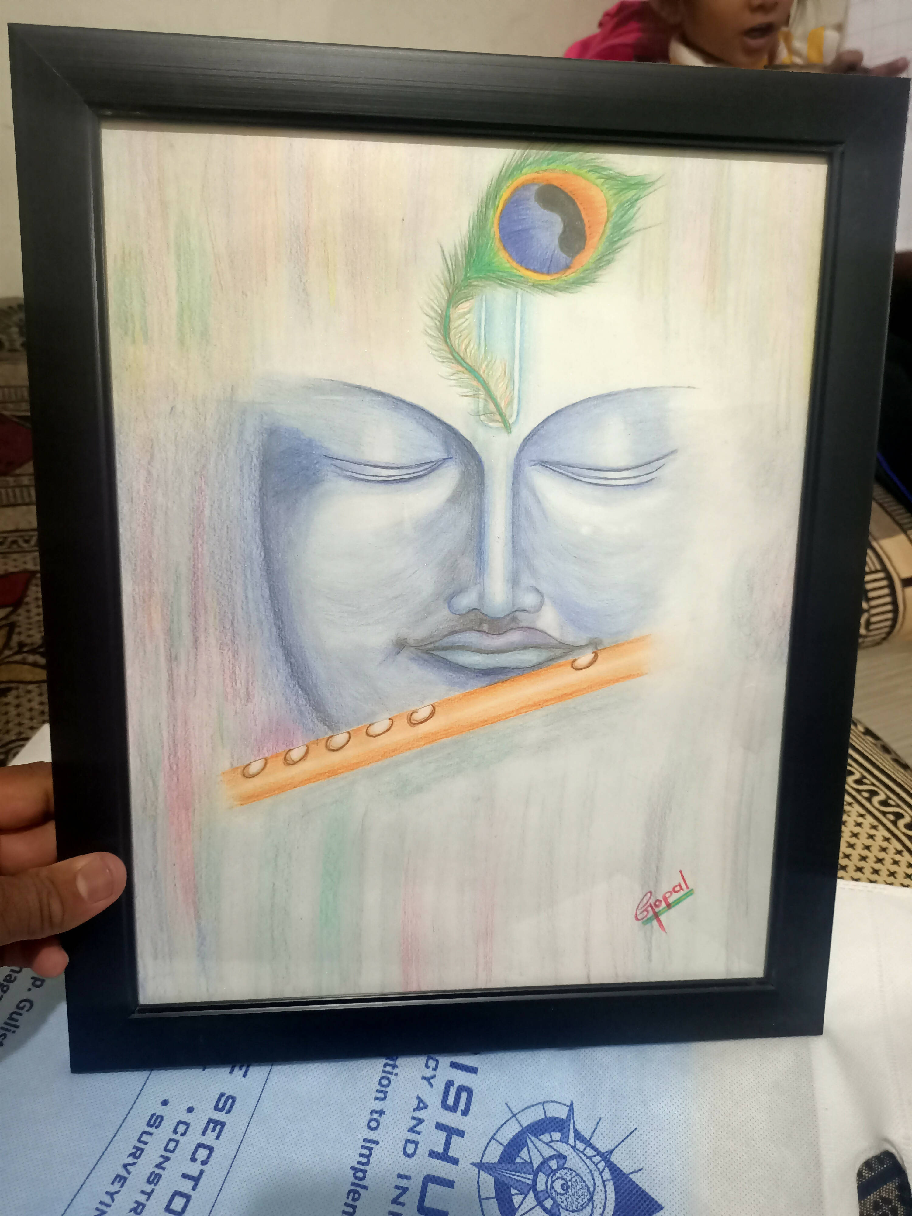 krishna painting | Krishna art, Krishna painting, Indian art gallery