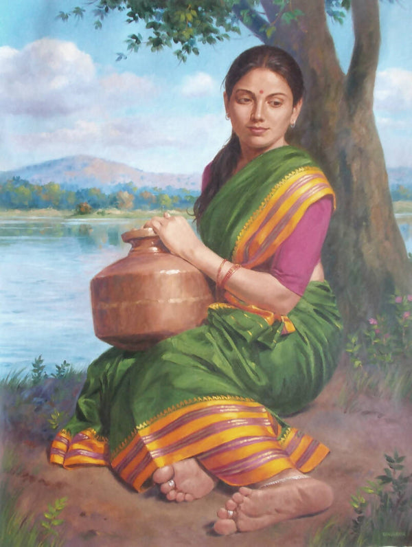 Woman at the river