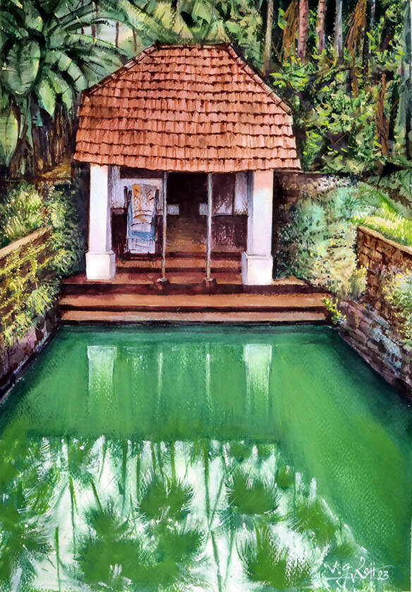 Kerala bath hut