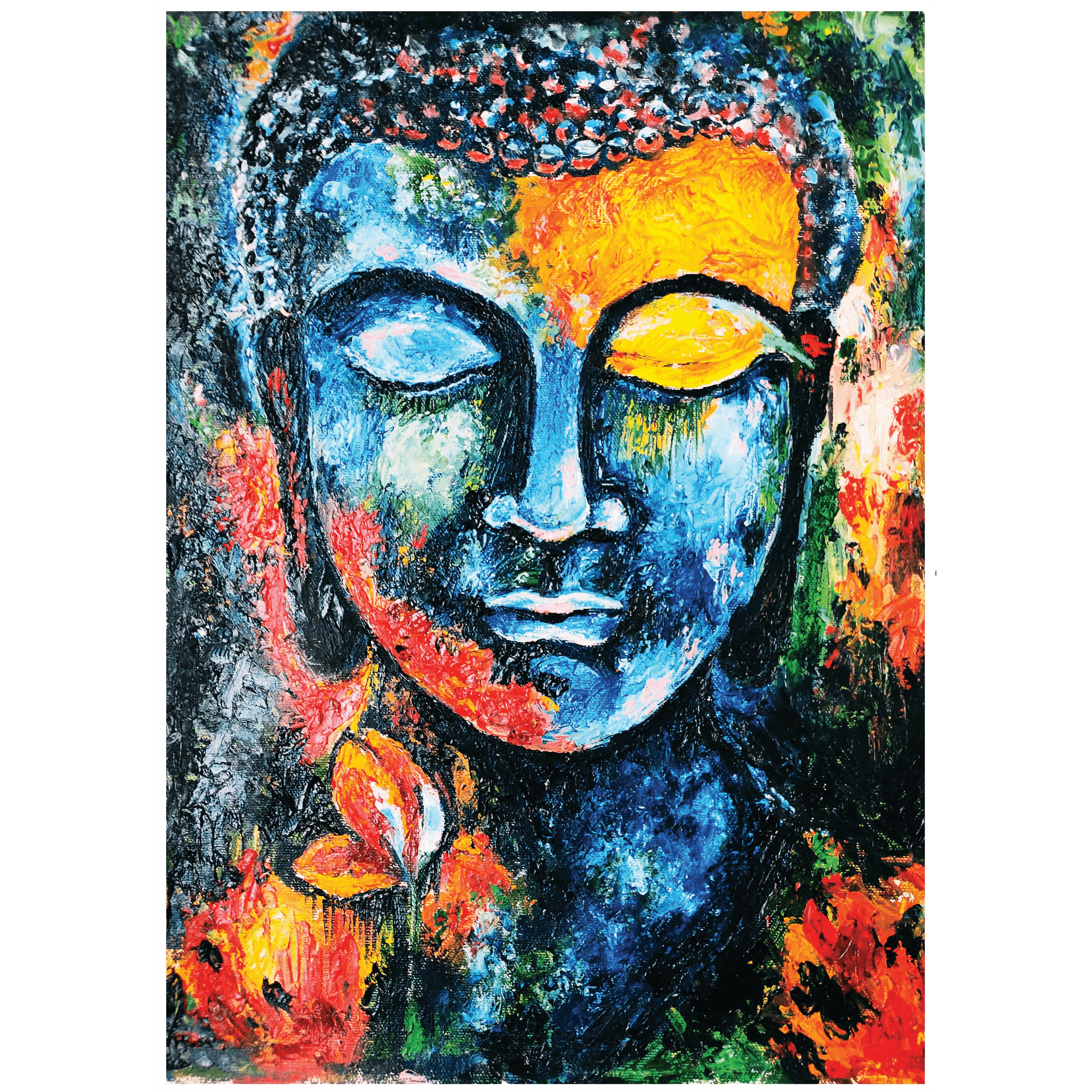 Gautam Buddha (Knife painting)