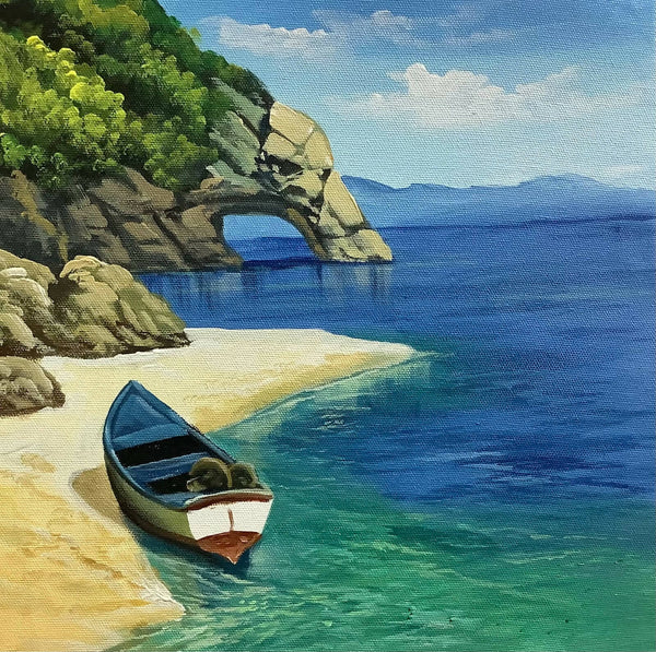 A sea view scenery painting
