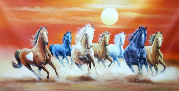 7 running horses vastu