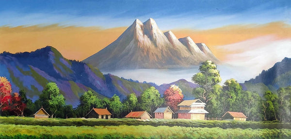 Mountains scenery painting
