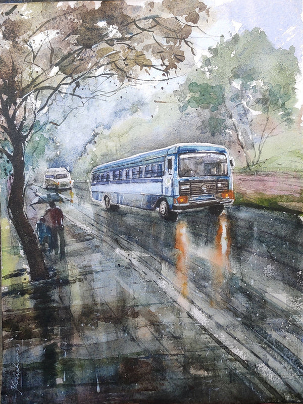 Rainy day painting
