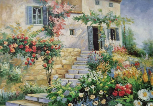 Flowers Landscape scenery painting