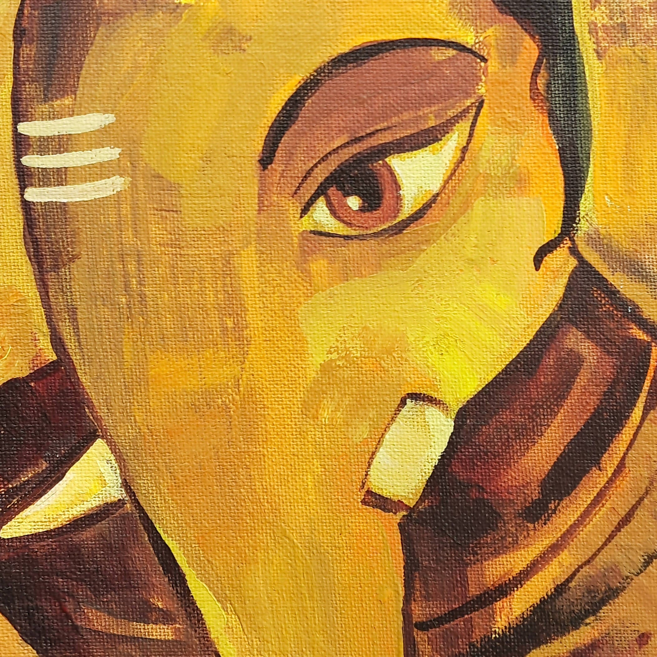Shree Ganesha, Artwork on canvas