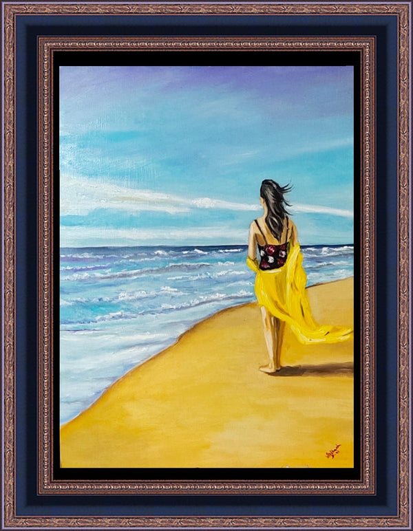 A Girl on Beach