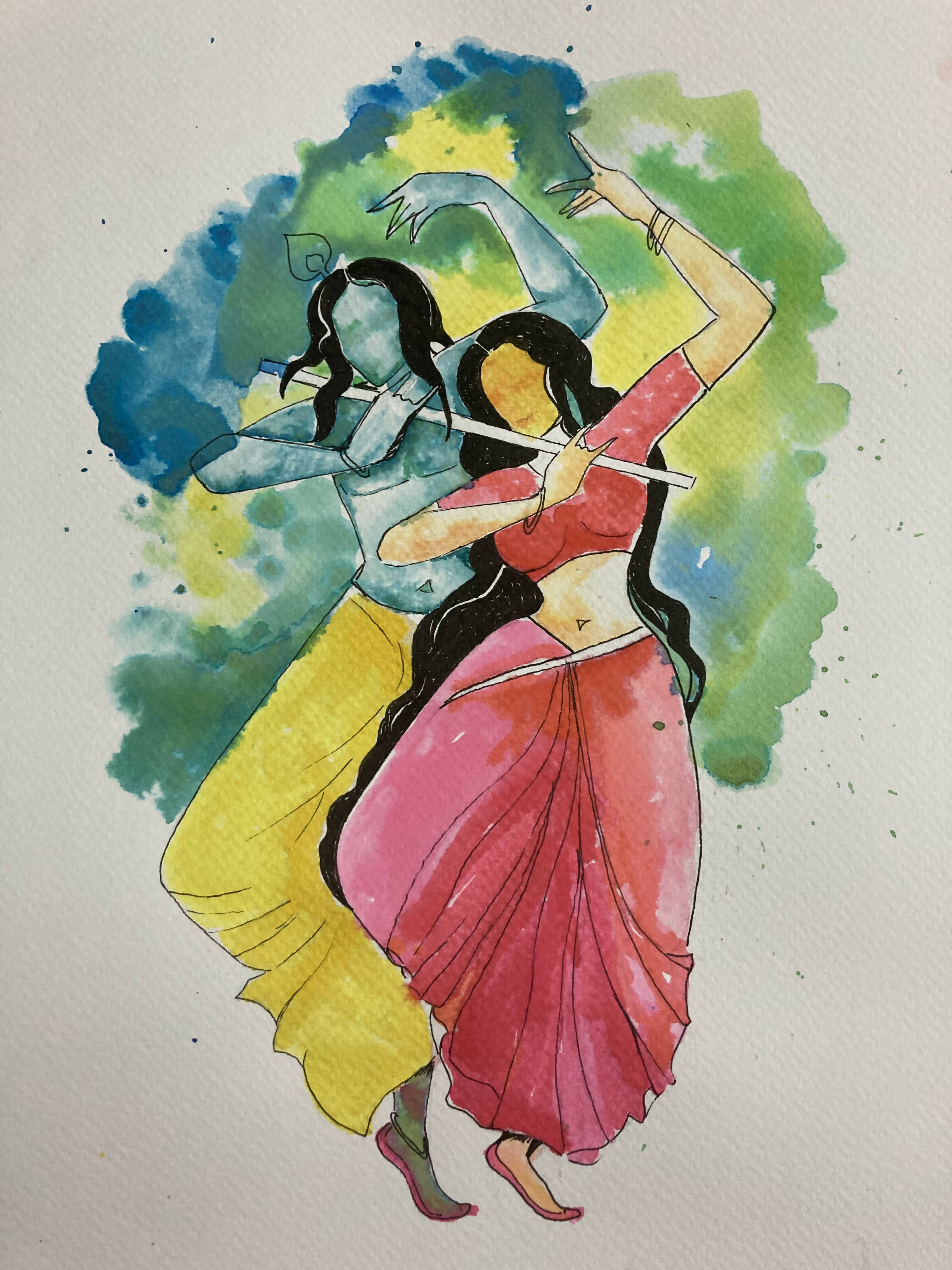 Radha Krishna Dancing
